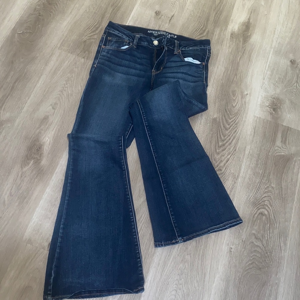 American eagle flare leg jeans